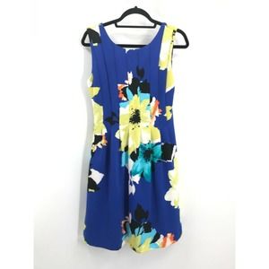 Vince Camuto Sleeveless Scuba Fit & Flare Dress 6